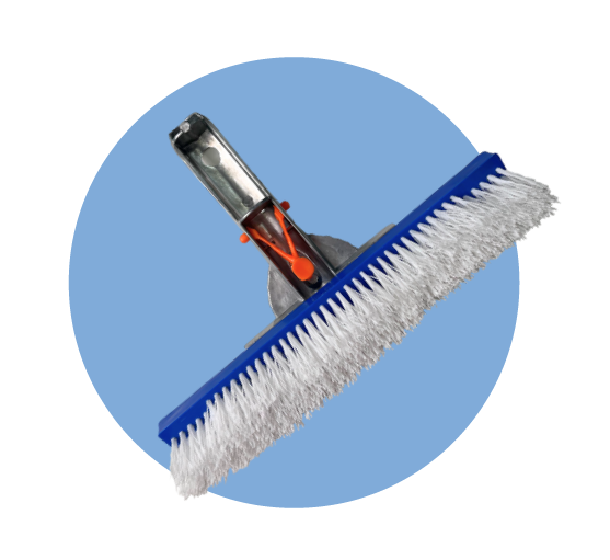 PHV00739 Cepillo 10″ PHPOOL Cerdas Plásticas Mango de ALUMINIO